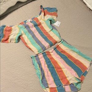 O'Neill Multicolor Striped Top and Bottoms